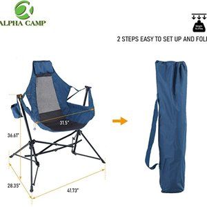 ALPHA CAMP Hammock Camping Chair Folding